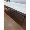 Image 2 : * Folding Plastic Table - 95"L x 29.75"D x 29.5" T - CANNOT SHIP
