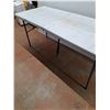 Image 1 : * Folding Plastic Table  - 72"L x 29"D x 30"T - CANNOT SHIP
