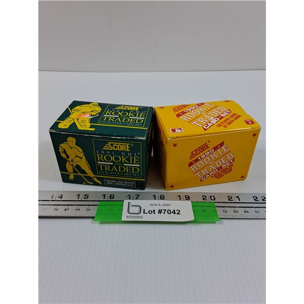 (2) Score Rookie & Traded Sets - Consigner States Has All Rookie Cards