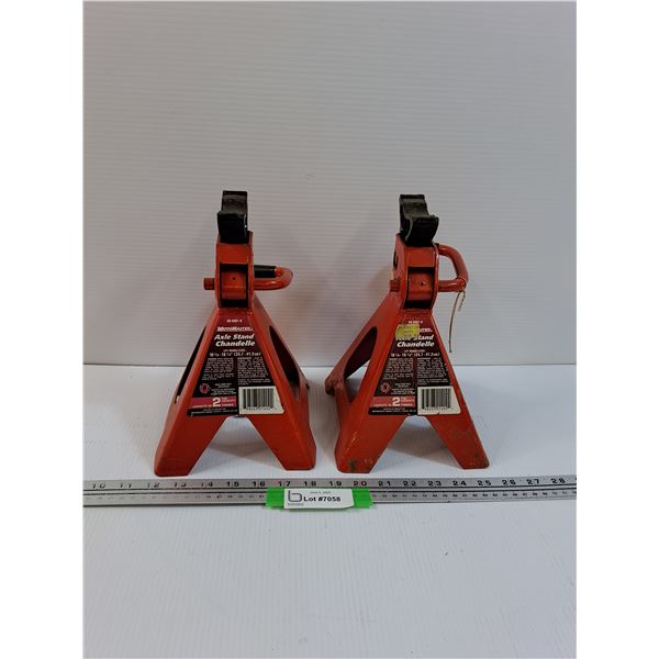 (2) Motomaster Axle Stand - 2 Ton Capacity- PICK UP PREFERRED