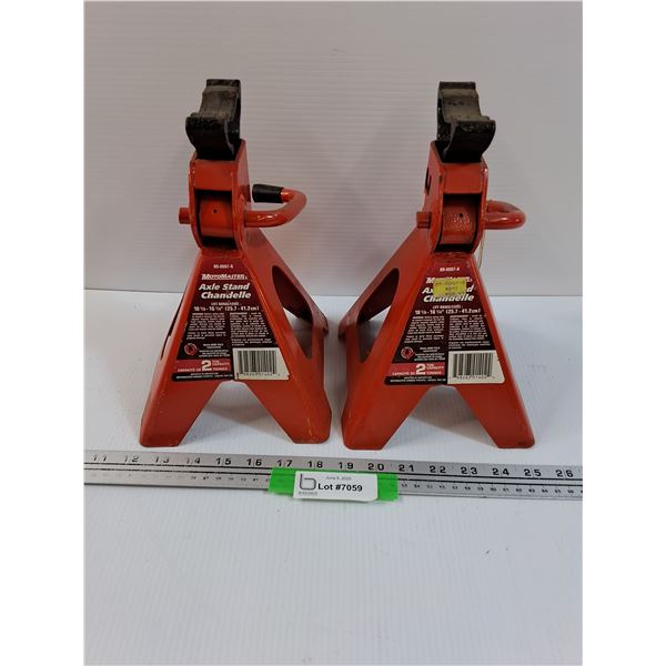 (2) Motomaster Axle Stand - 2 Ton Capacity- PICK UP PREFERRED