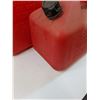 Image 2 : (3) Gasoline Jerry Cans - (2) Five Gallon & (1) 4 Gallon