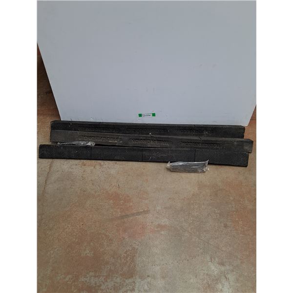 (3) Driveway Rubber Edgers - 48" Long x 3" Deep