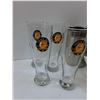 Image 2 : (4) Shock Top Beer Glasses, Alarm Clock (Powers On), Misc
