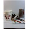 Image 1 : Co-Op Bucket, Cement Spreaders, Misc