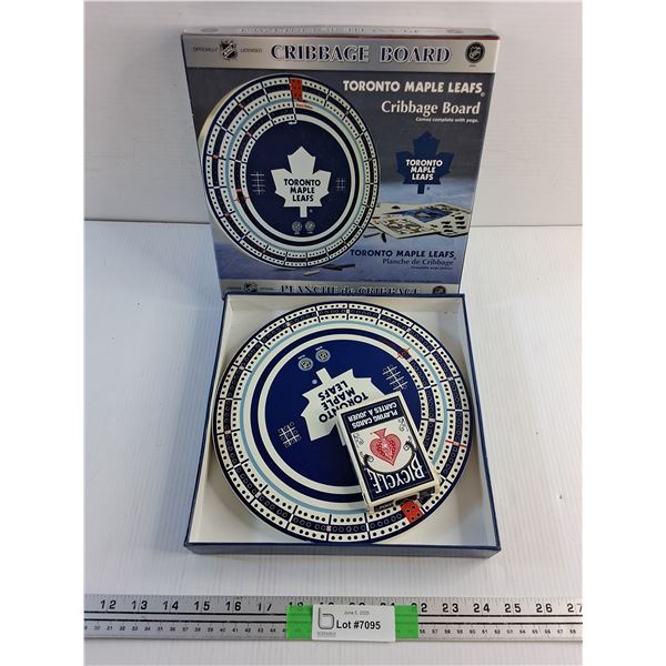 Toronto Maple Leafs Cribbage Board