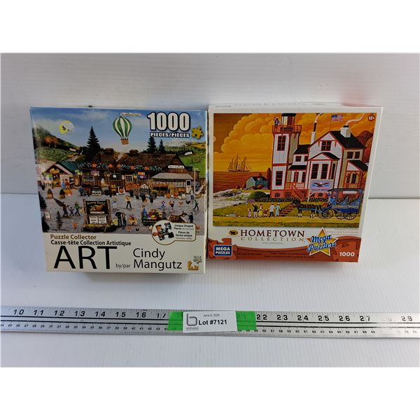 (2) 1000 Piece Jigsaw Puzzles