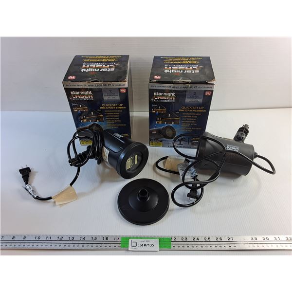 (2) Star Night Laser Projectors - As Is