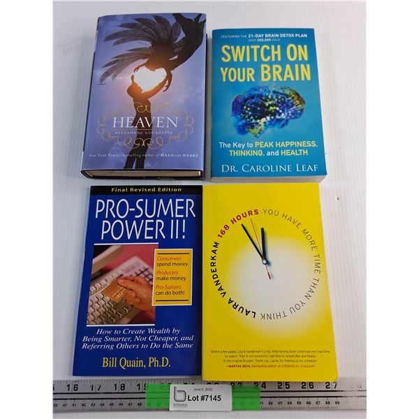 (4) Various Books - Pro Sumer Power II, Switch on your Brain and Heaven
