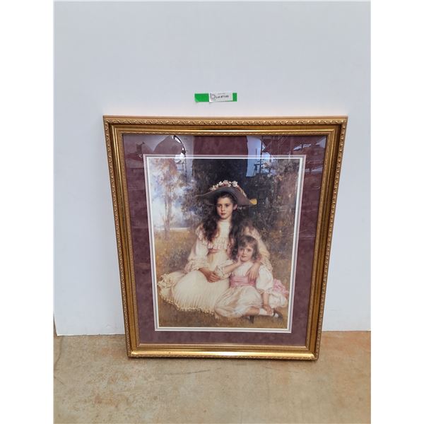 Framed Renaissance Art Print 34" x 27"