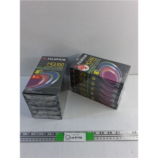 (10) Blank VHS Cassettes - Sealed