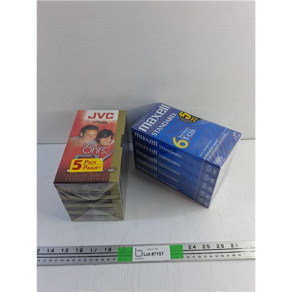 (10) Blank VHS Cassettes - Sealed