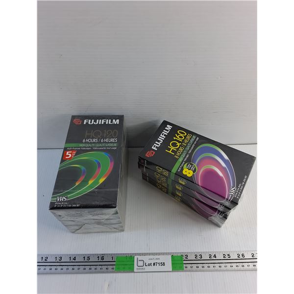 (9) Blank VHS Cassettes