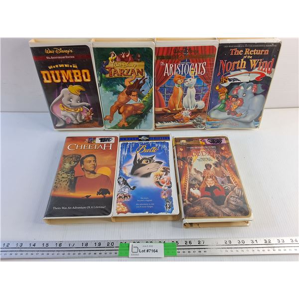 Various VHS Movies - Cheetah, Balto and Tarzan