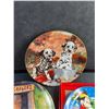 Image 3 : (3) Decorative Plates - Winnie the Pooh, Dalmations, and Mickey Mouse