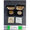 Image 1 : (2) Wayne Gretzky Medallions with Certificates of Authenticity