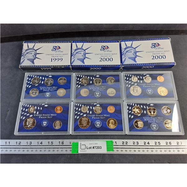 1999 & 2000 United States Mint Proof Sets