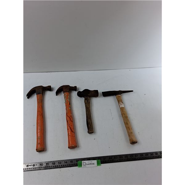 (2) Hammers,(1) Ball Peen, (1) Chipping Hammer