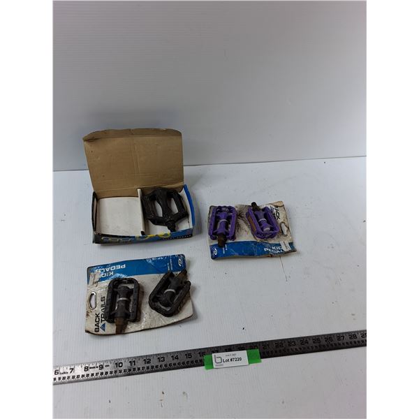 (3) Sets Of Bike Pedals