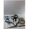 Image 1 : Assorted Items - All Purpose Hang Up, (2) Emergency Flashlights, Washing Machine Inlet Hose - As Is