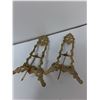 Image 3 : (2) Brass Holders, (2) Metal Door Hinge Paarts, (2) Swing Curtain Rods