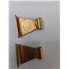 Image 4 : (2) Brass Holders, (2) Metal Door Hinge Paarts, (2) Swing Curtain Rods