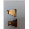 Image 5 : (2) Brass Holders, (2) Metal Door Hinge Paarts, (2) Swing Curtain Rods