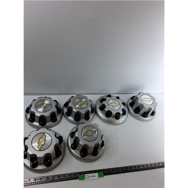 (6) Chevrolet Hub Caps
