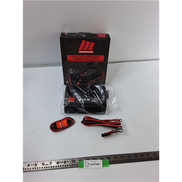 MotoMasters 400W 12 V/24 Power Inverter - As Is