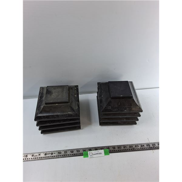 (8) Plastic Fence Toppers