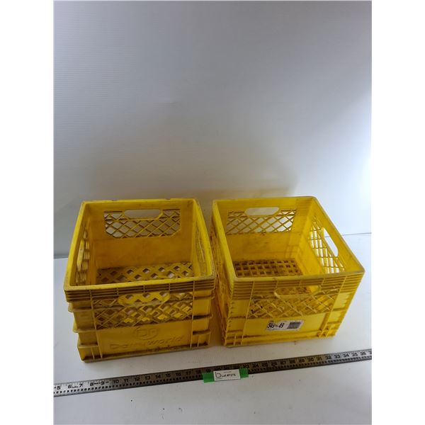 (2)Plastic Milk Crates - CANNOT SHIP