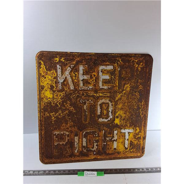 Metal Road Sign - 24'' x 24''  -  PICK UP
