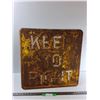Image 1 : Metal Road Sign - 24'' x 24''  -  PICK UP