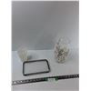 Image 1 : Glass Tray, Plastic Cup, Decorative Art Piece