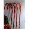 Image 4 : (2) Animated Christmas Figurines,(4) Light Up Candy Canes - As Is