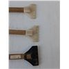 Image 2 : (3) Wooden Window Brushes/Scrapers