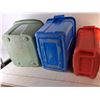 Image 2 : *(3) Plastic Totes, Up to 18.5" Tall, 24" Long, 19.5" Wide, Cannot Ship