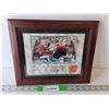 Image 1 : Framed Miika Kiprusoff Signed Photo 12.5" Long x 10.5" Tall