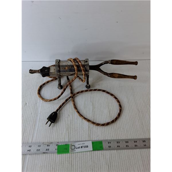 Antique Electric Curling Iron- As Is