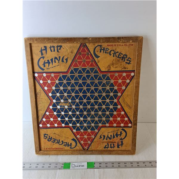 Vintage Wooden Chinese Checkers Board