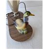 Image 2 : Wooden Duck Lamp- Powers On 9" Tall - (The Ducks Neck And Beak are Broken)