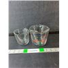 Image 1 : (2) Glass Fire King Measuring Cups- As Is