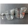 Image 2 : (2) Glass Fire King Measuring Cups- As Is