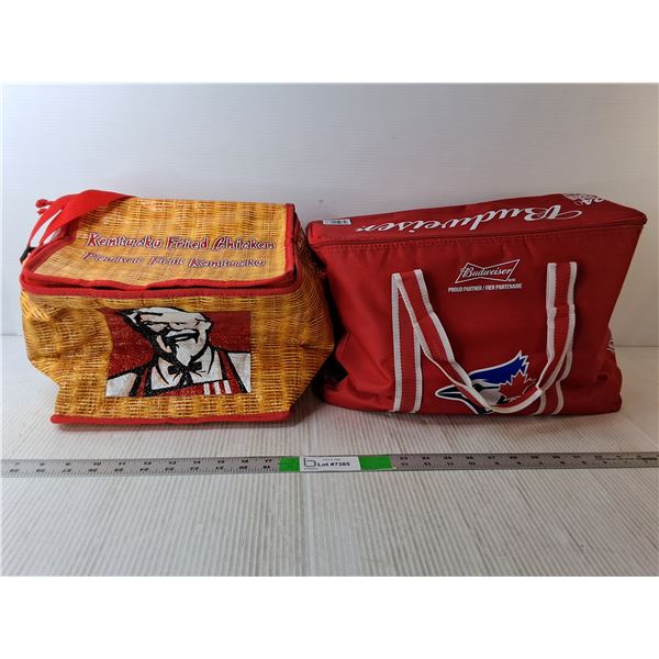 (2) Insulated Bags- KFC & Toronto Blue Jays