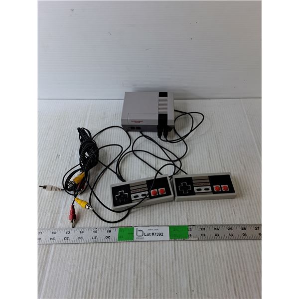 Gaming Entertainment System with (2) Controllers & RCA Cable- Untested