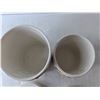 Image 2 : (2) Ceramic Cookie Jars Up to 10" Tall