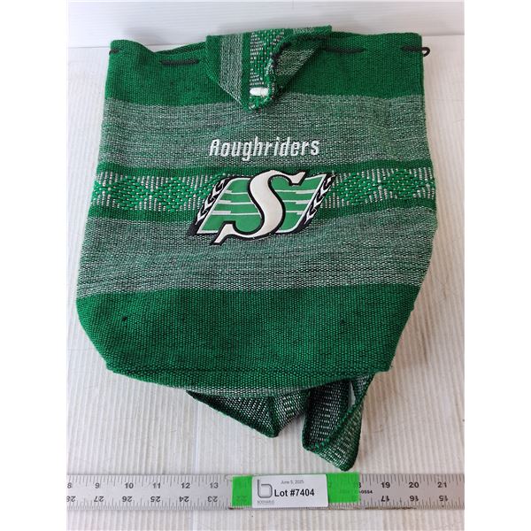 Woven Sask. Roughriders Backpack