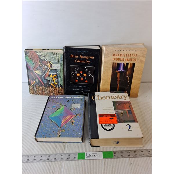 (5) Vintage University Chemistry Textbooks