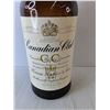 Image 2 : Canadian Club Glass Whiskey Bottle with Hand Pump 25" Tall