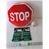 Image 1 : Stop Sign Pillow, Co-op Salt Shaker, (2) Roughriders Beverage Insulators